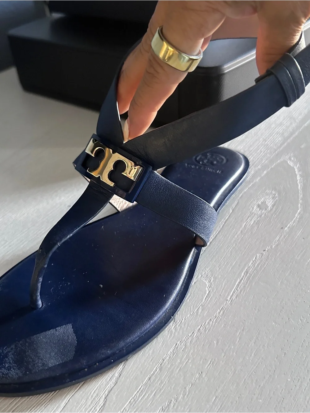 Tory Burch sleek navy